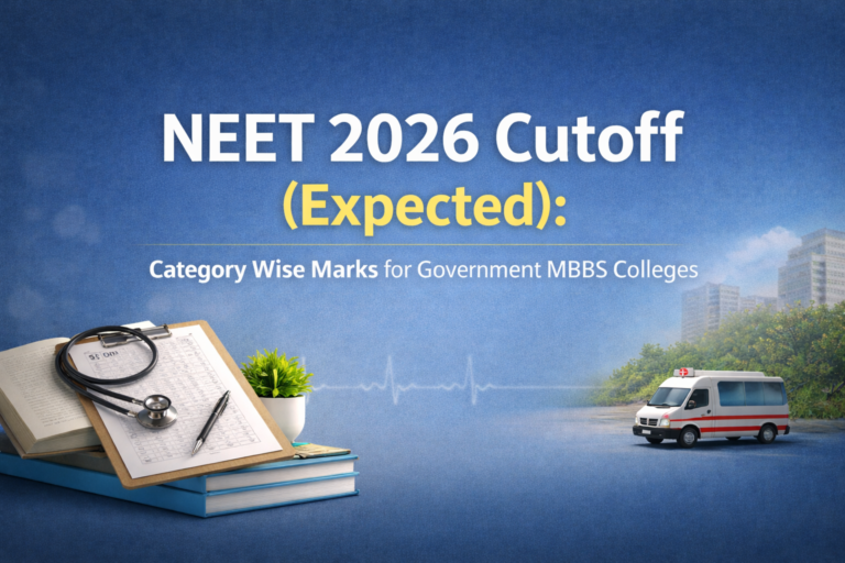 NEET 2026 Marks vs Rank: Expected Score for Government Medical Colleges