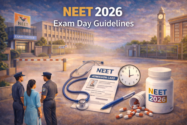NEET 2026 Exam Day Guidelines: Reporting Time, Dress Code & Prohibited Items