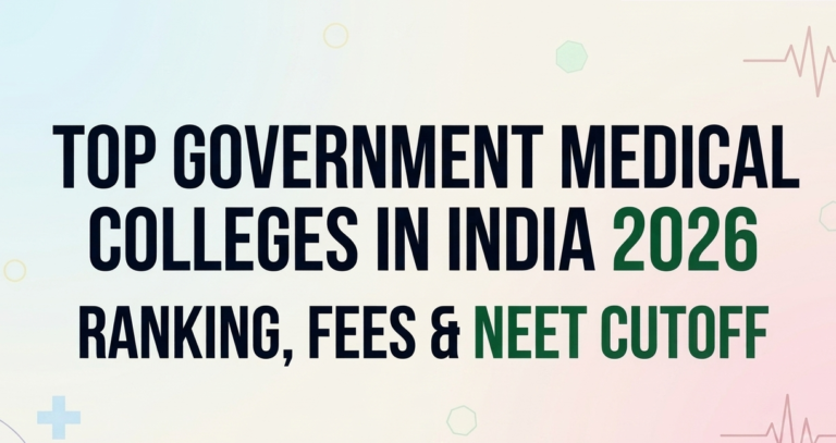 Top Government Medical Colleges in India 2026: Ranking, Fees & NEET Cutoff