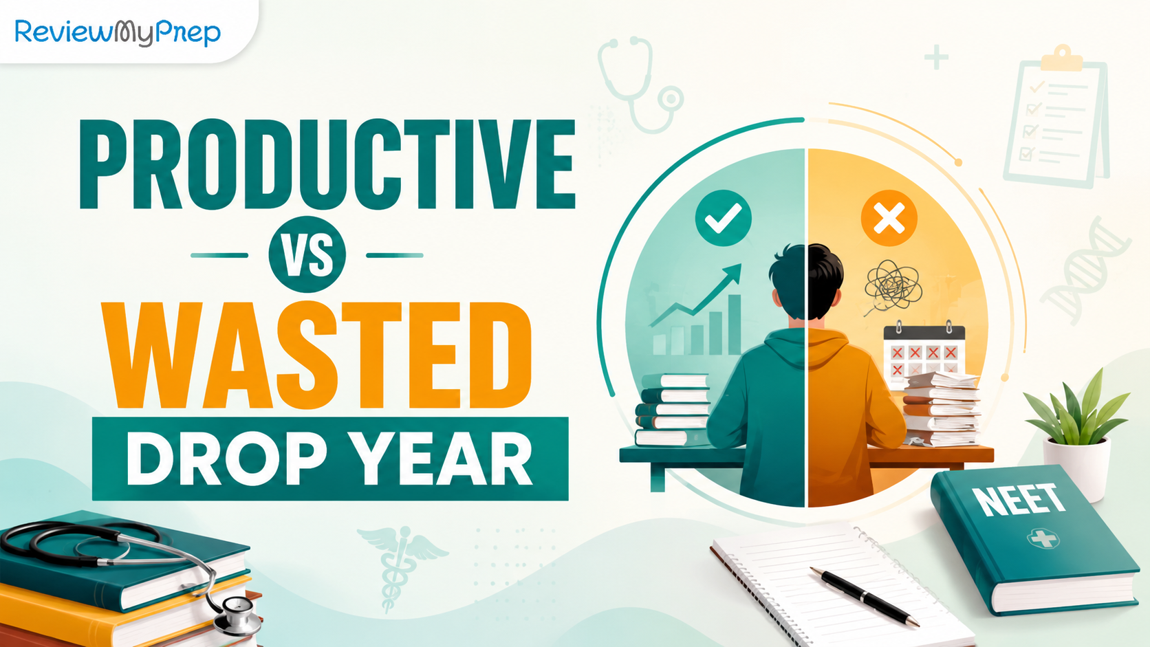 Productive Drop Year for NEET 2026 vs a Wasted One guide for Productive Drop Year for NEET 2026 vs a Wasted One and NEET aspirants